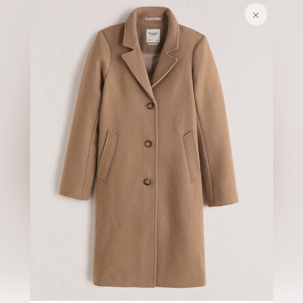 Abercrombie Wool-Blend Dad Coat